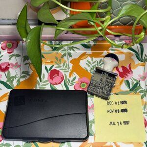 Dial-A-Phrase 4-Row Rotary Date Band Stamp and Avery Inkpad, Vintage 1992-1997